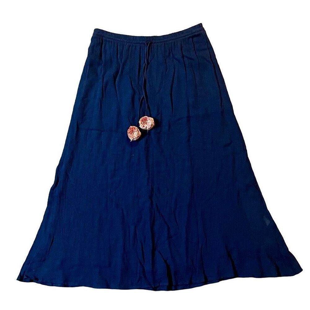 Johnny Was Calme Pom Pom Easy Gauze Maxi Skirt Medium